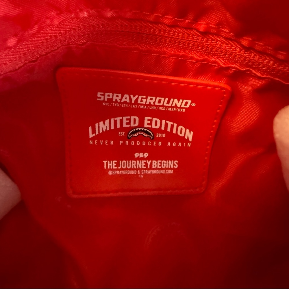 Sprayground Kyotoknit Sharks in Paris Mini Duffel - Picture 9 of 11